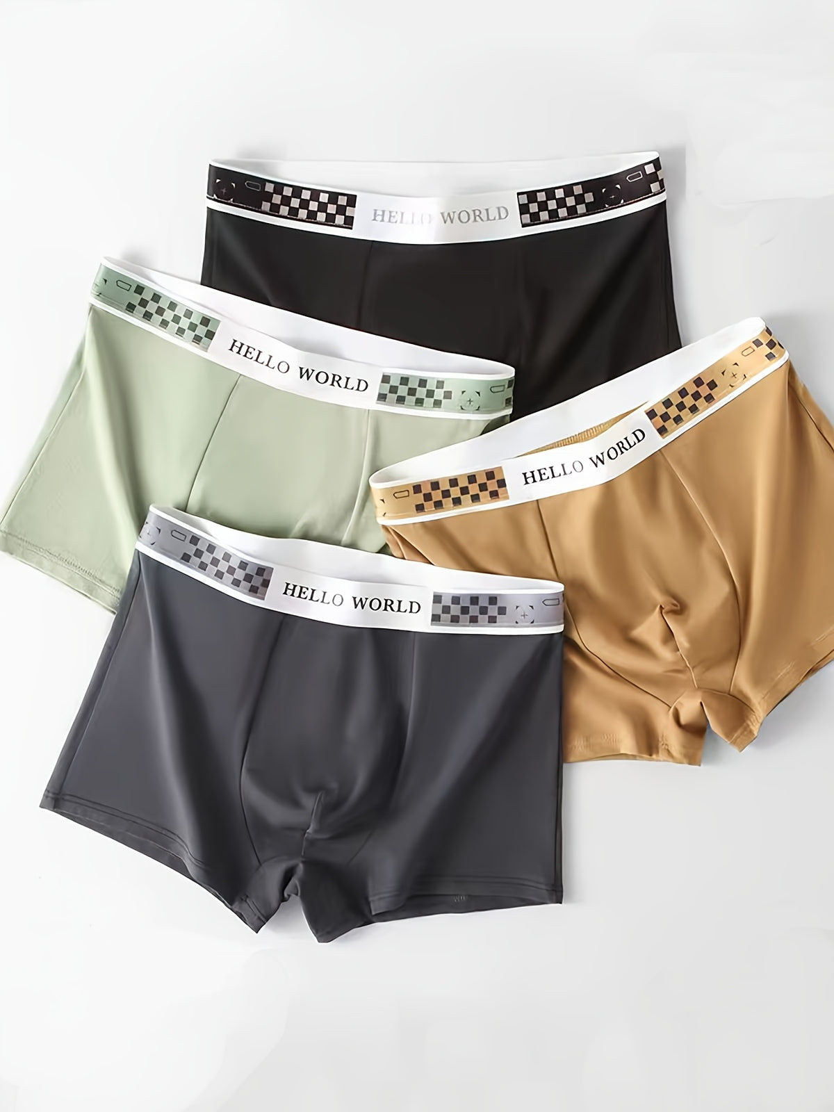 Boxer de sport respirant coton homme — lot de 6, uni, du XS au XL