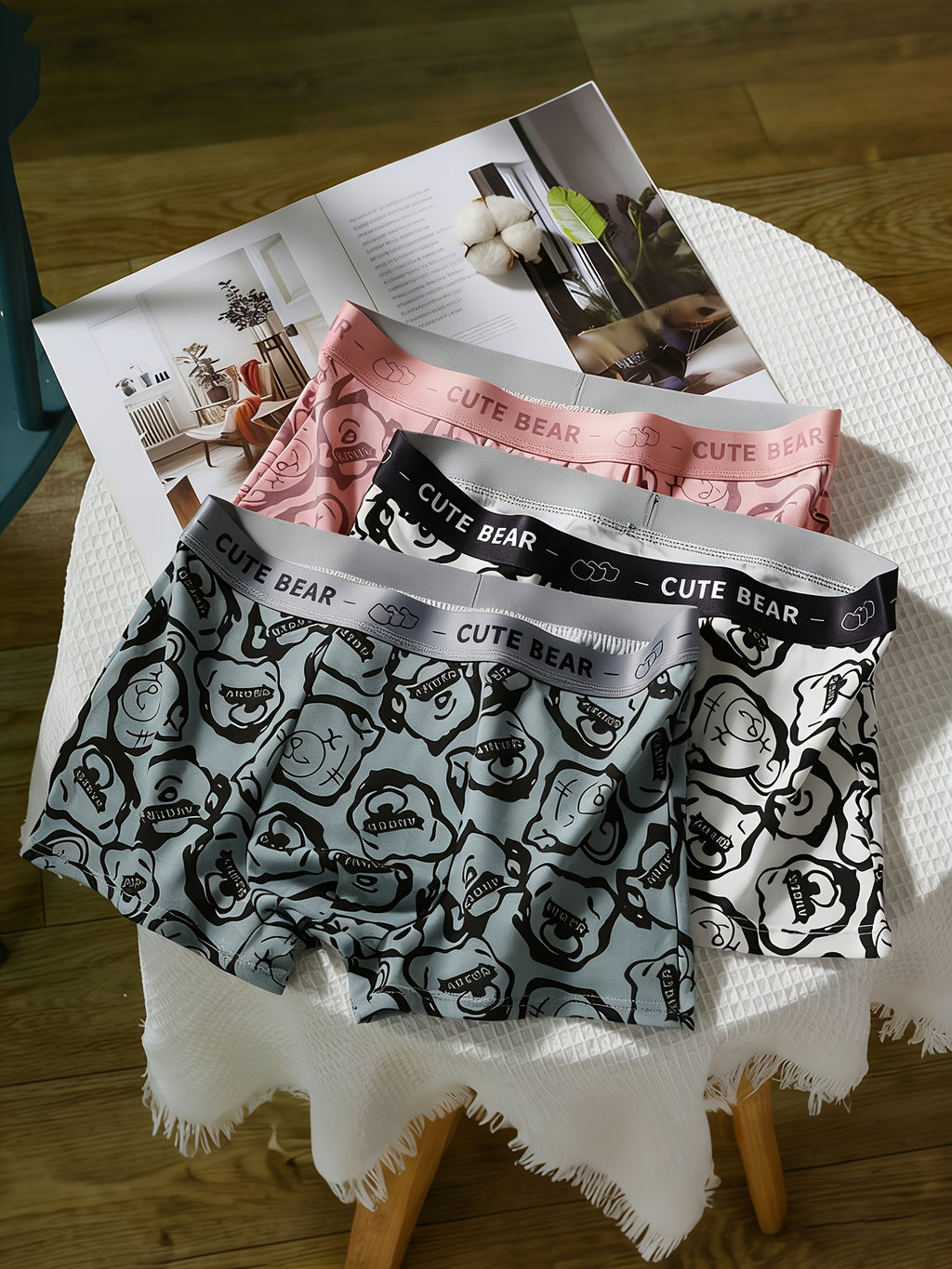 Boxer large respirant coton homme — lot de 3, du XS au XXL
