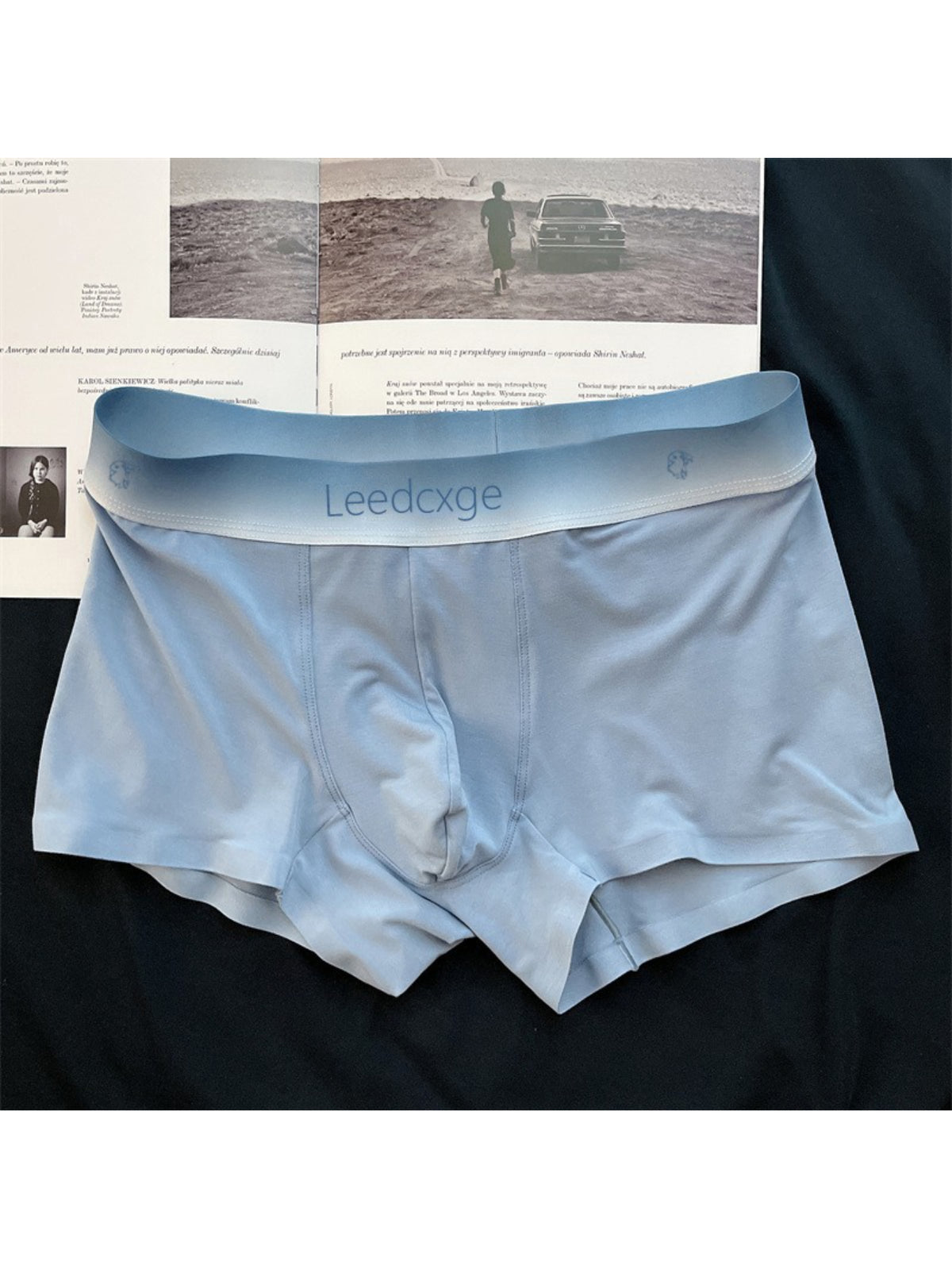 Slip sans couture large microfibre homme — lot de 4, uni