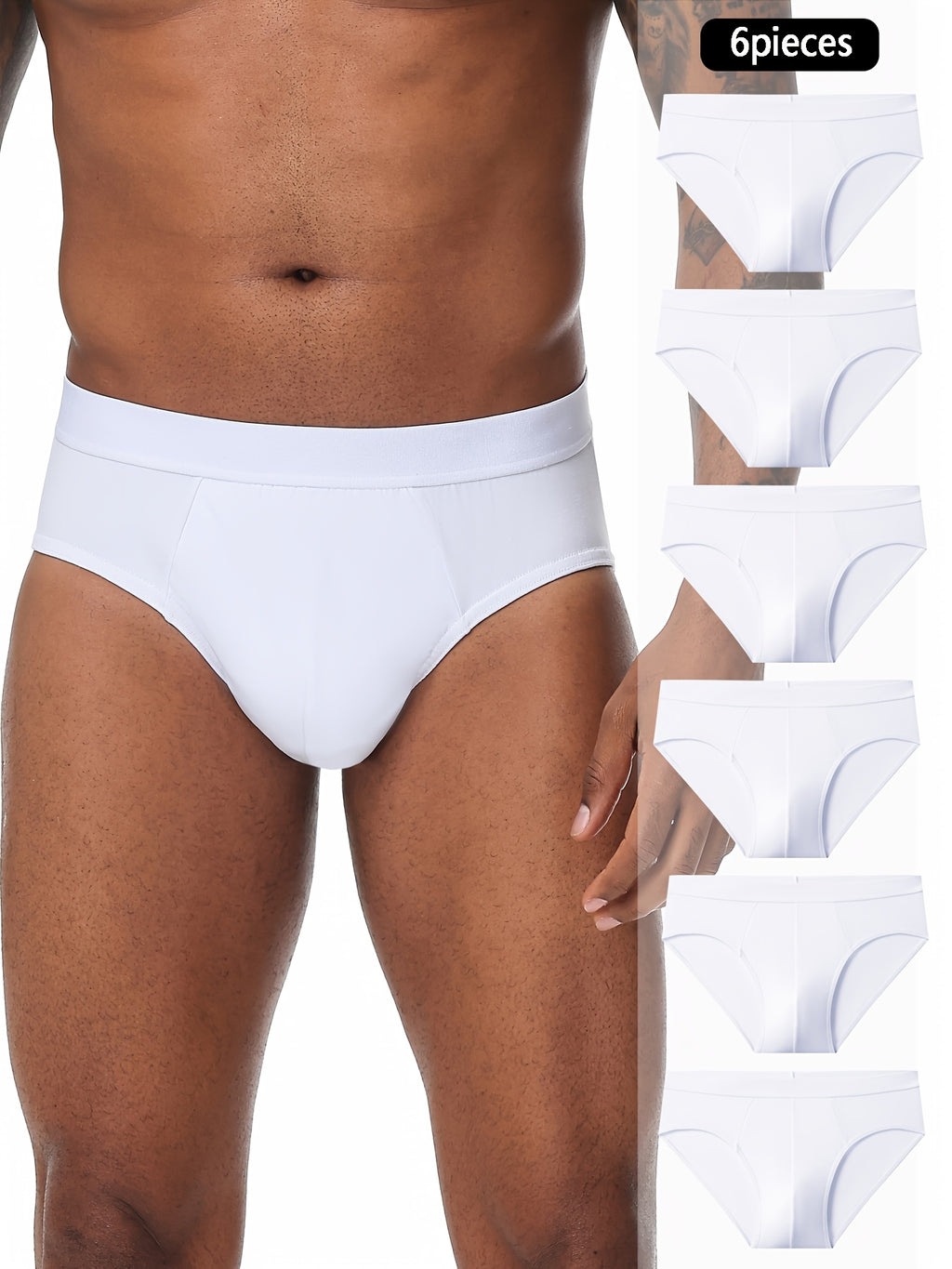 Slip microfibre homme — lot de 6, 5 % d'élasthanne