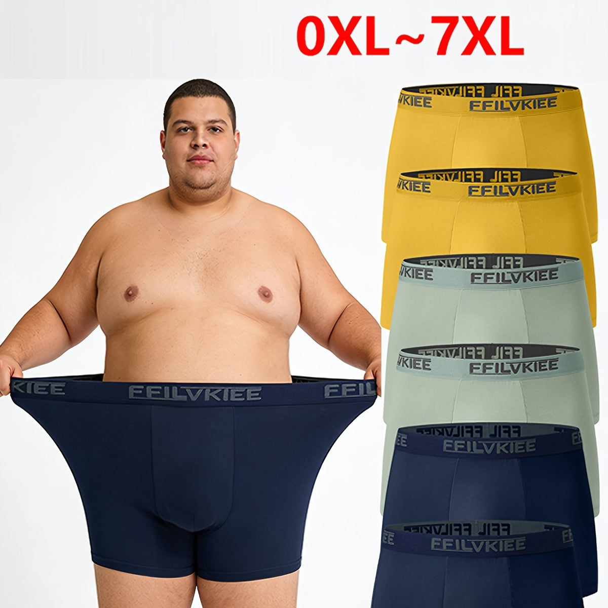 Ensemble de 6 pièces [2 jaunes + 2 vertes + 2 bleu marine] Image