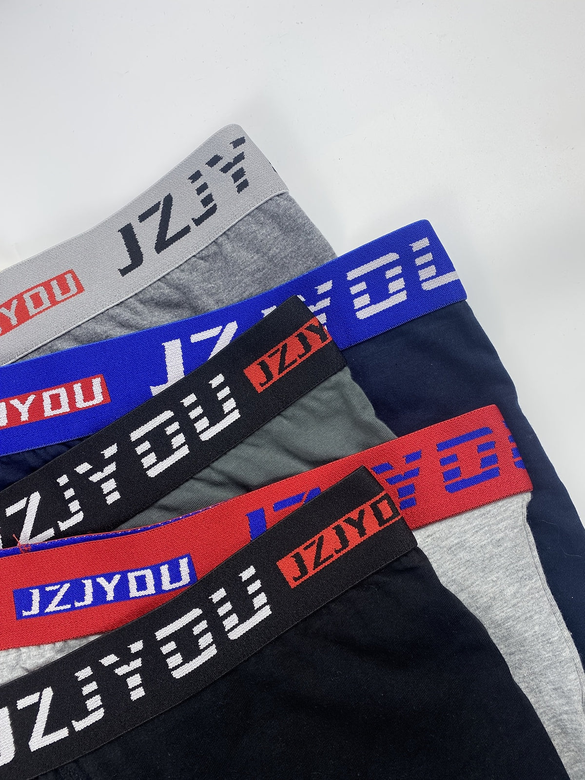 Boxer long grande taille coton homme — lot de 5, uni