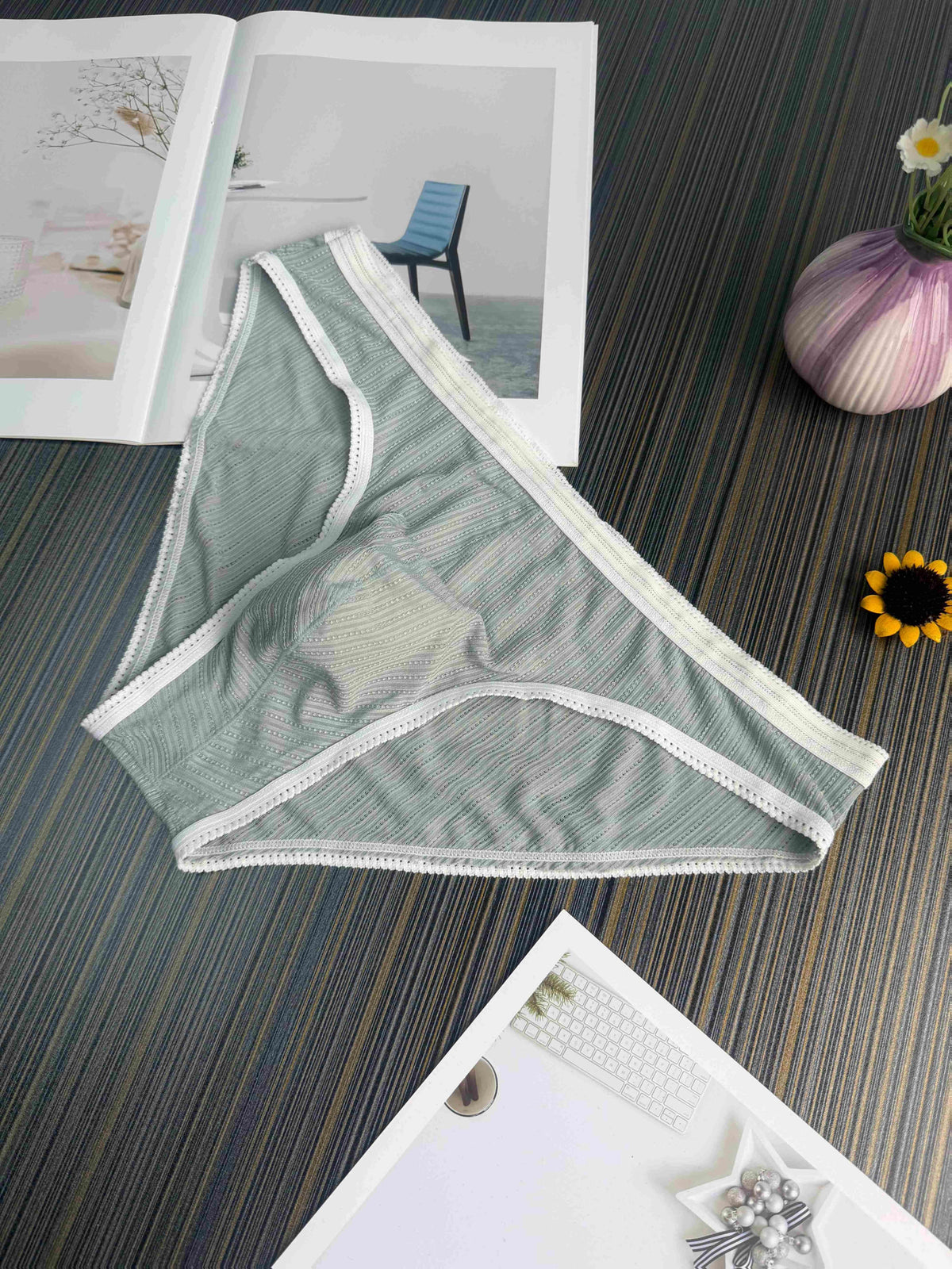 Slip microfibre homme — lot de 3, gris foncé + bleu + vert armée