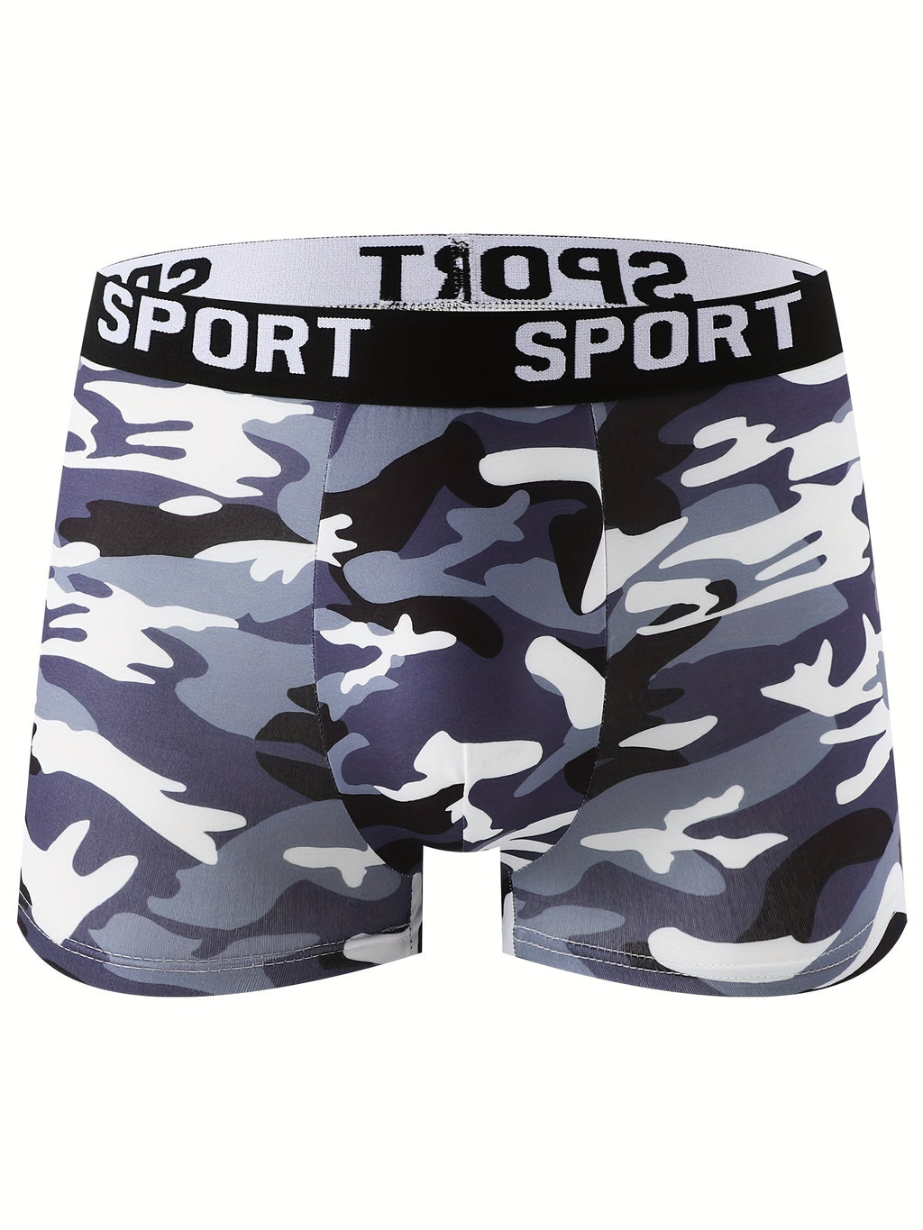 Boxer microfibre homme — lot de 5, géométrique, assortiment S, du S au XXL