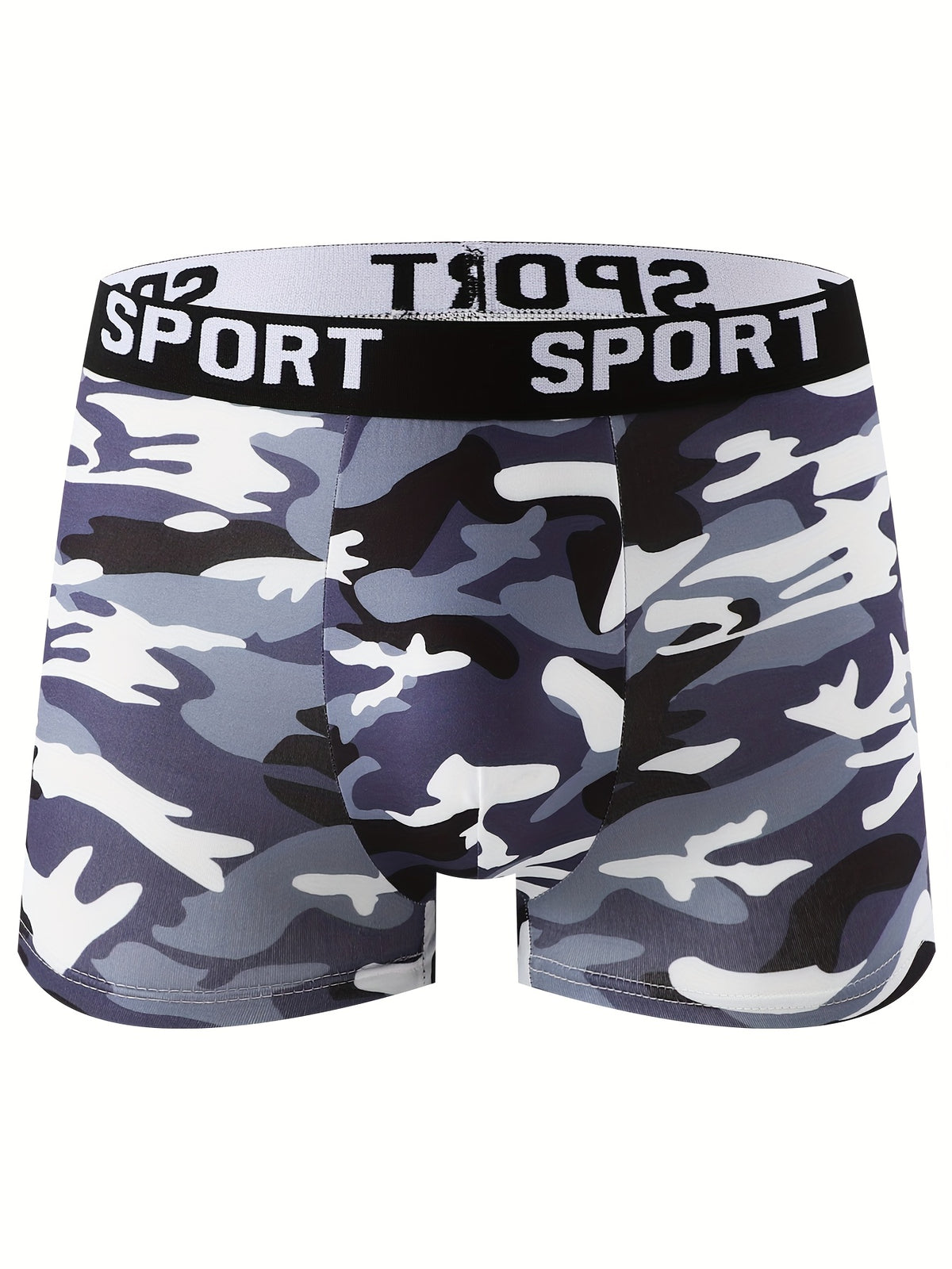 Boxer microfibre homme — lot de 5, géométrique, assortiment S, du S au XXL
