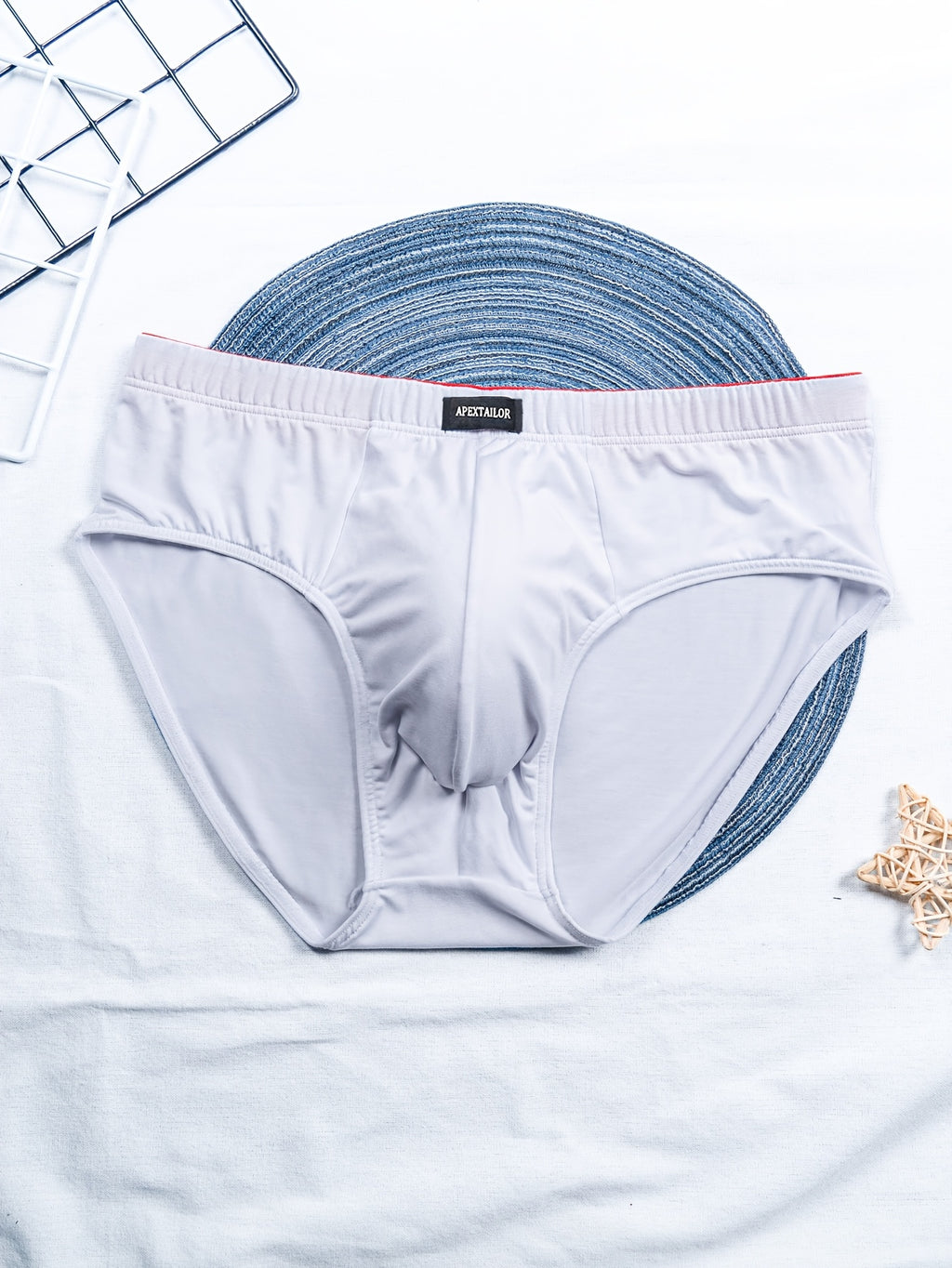 Slip respirant bambou homme — lot de 6, uni