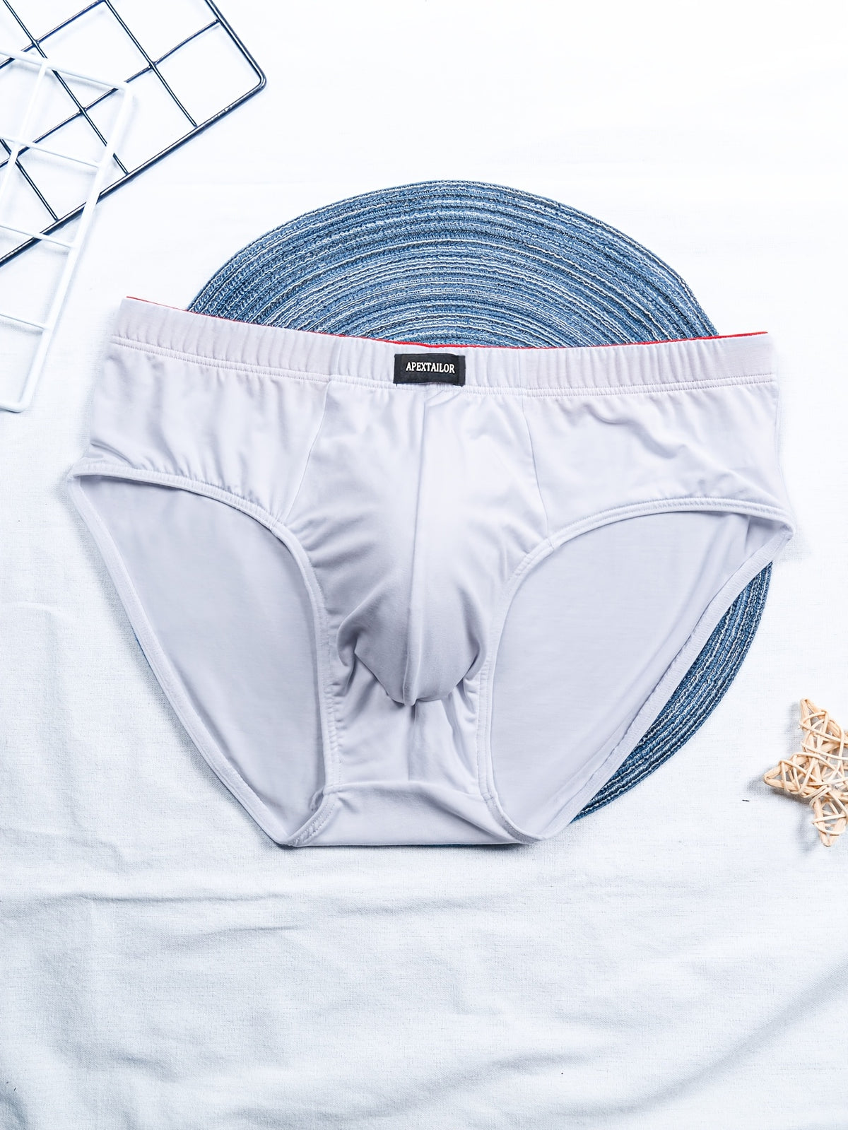 Slip respirant bambou homme — lot de 6, uni