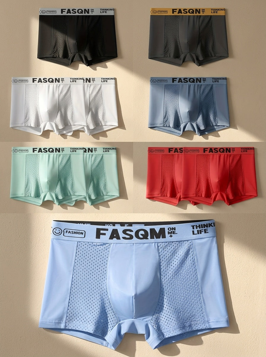 Boxer respirant microfibre homme — lot de 5, imprimé, du XS au 3XL