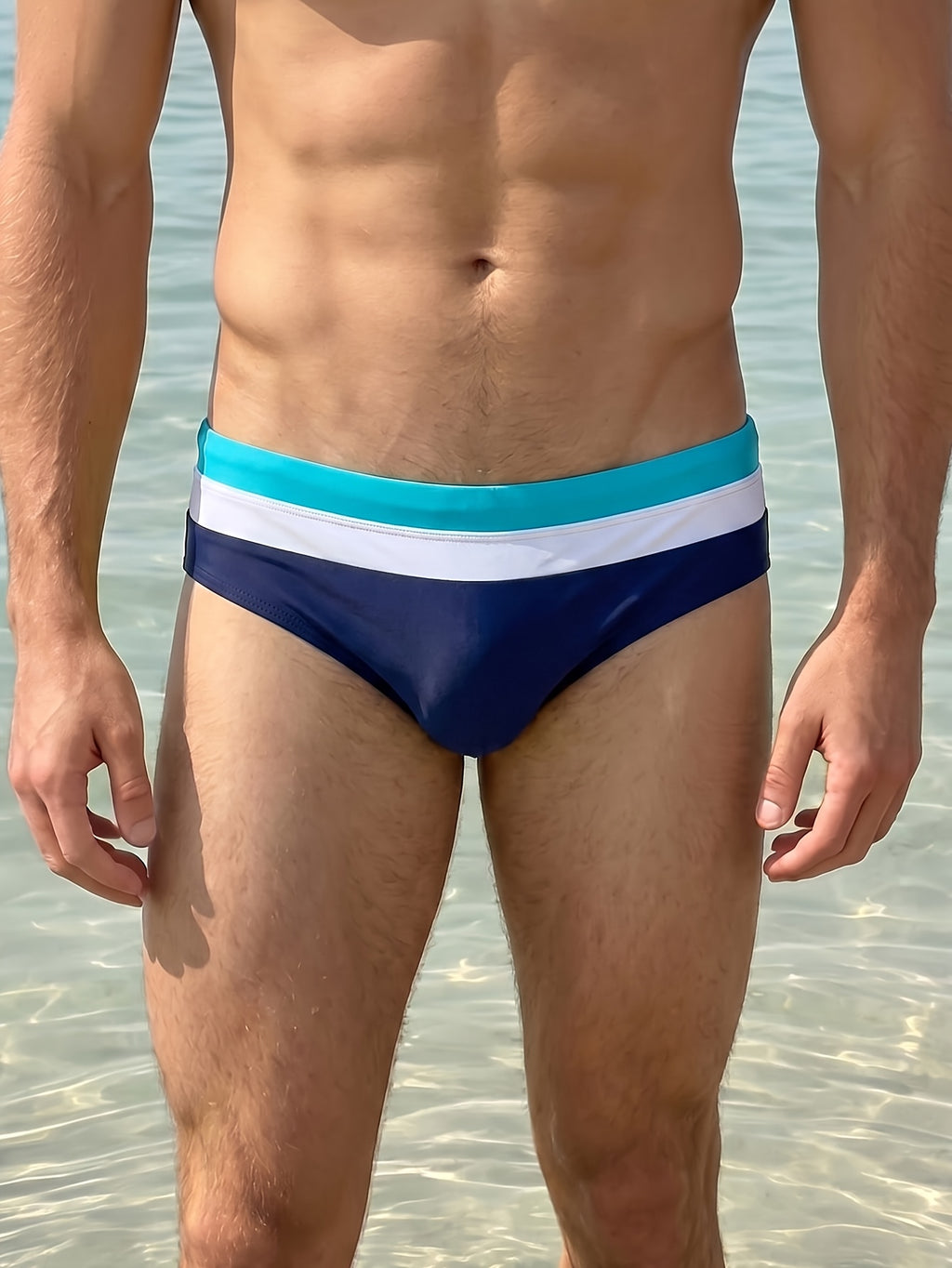 Slip de sport séchage rapide homme, couleur marine