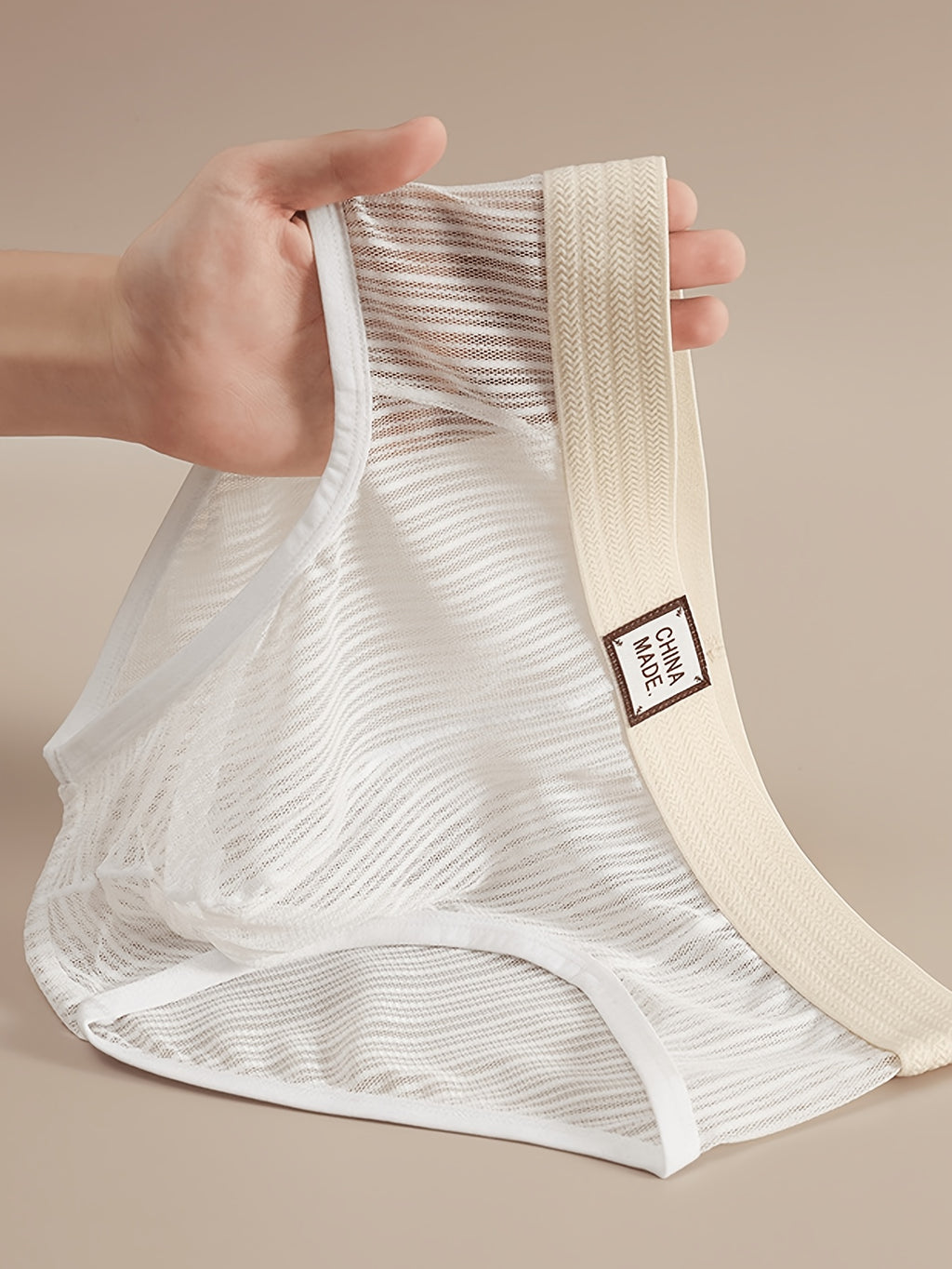 Slip de sport respirant microfibre homme — lot de 3, rayé, assortiment S