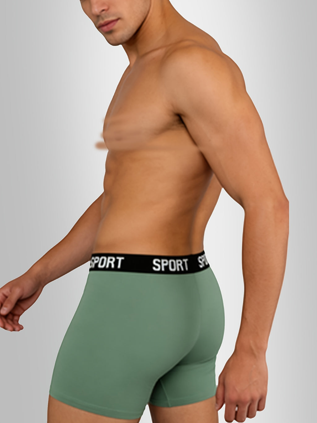 Boxer de sport respirant microfibre homme — lot de 10, uni, assortiment A