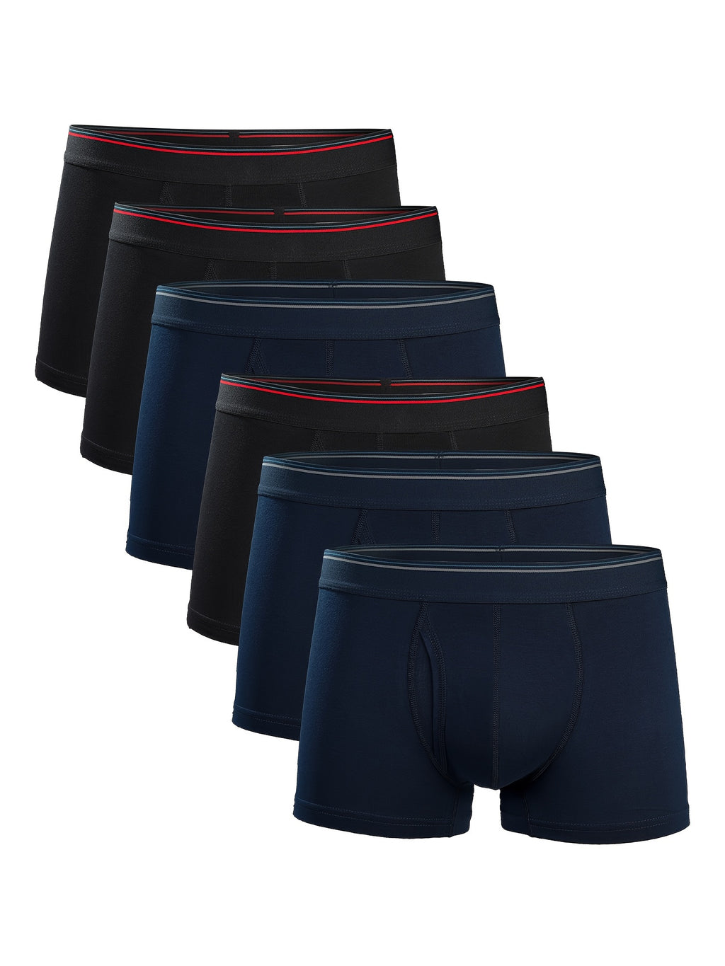 Boxer coton homme — lot de 6, uni