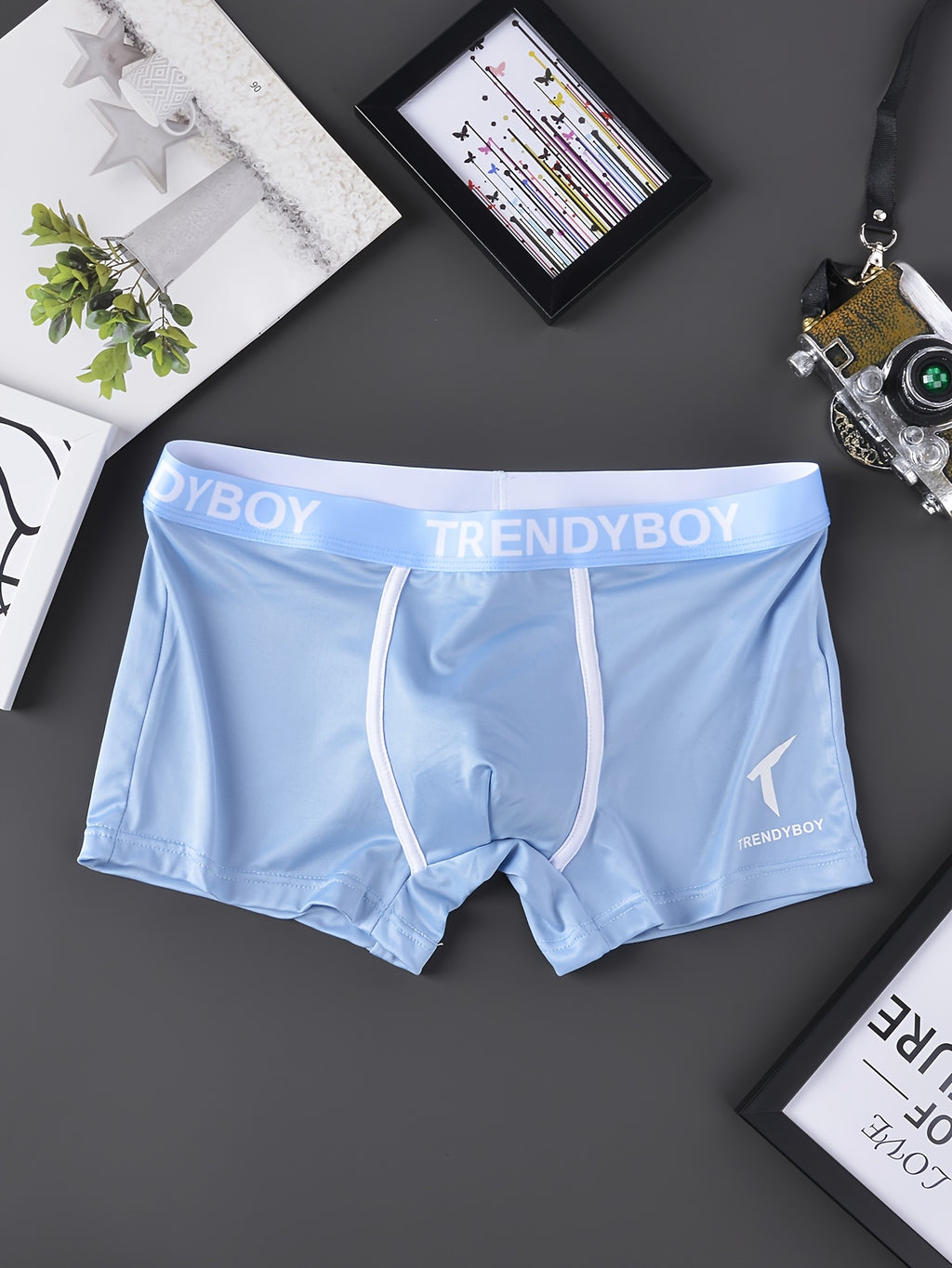 Boxer respirant microfibre homme — lot de 6, géométrique, du S au XL