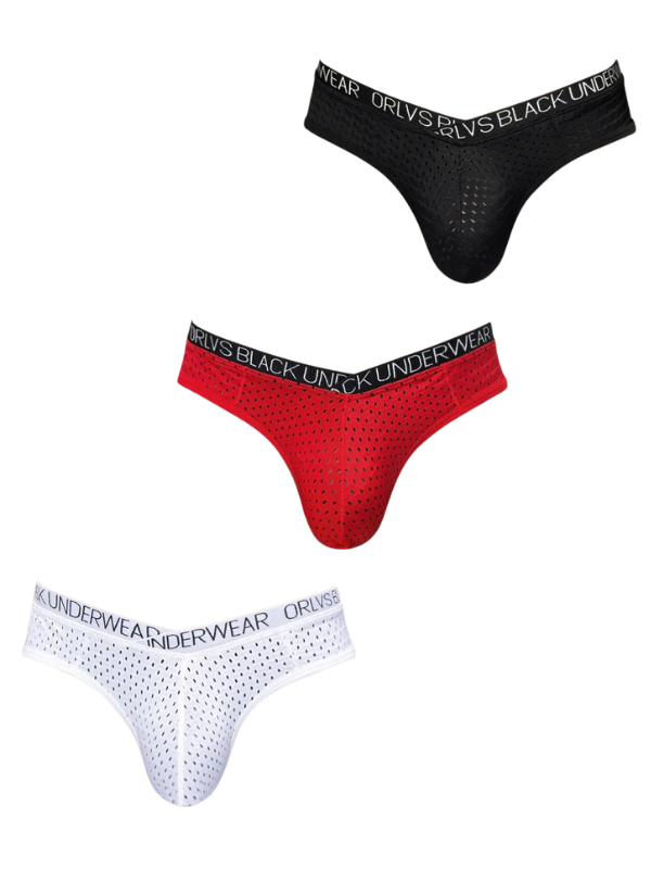 Slip doux respirant homme — lot de 3, maille technique