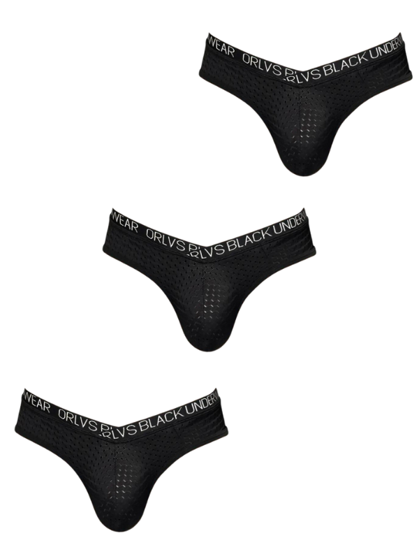 Slip doux respirant homme — lot de 3, maille technique