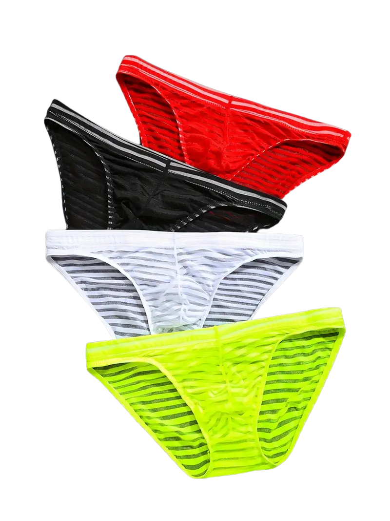 Slip respirant séchage rapide homme — lot de 4, maille technique