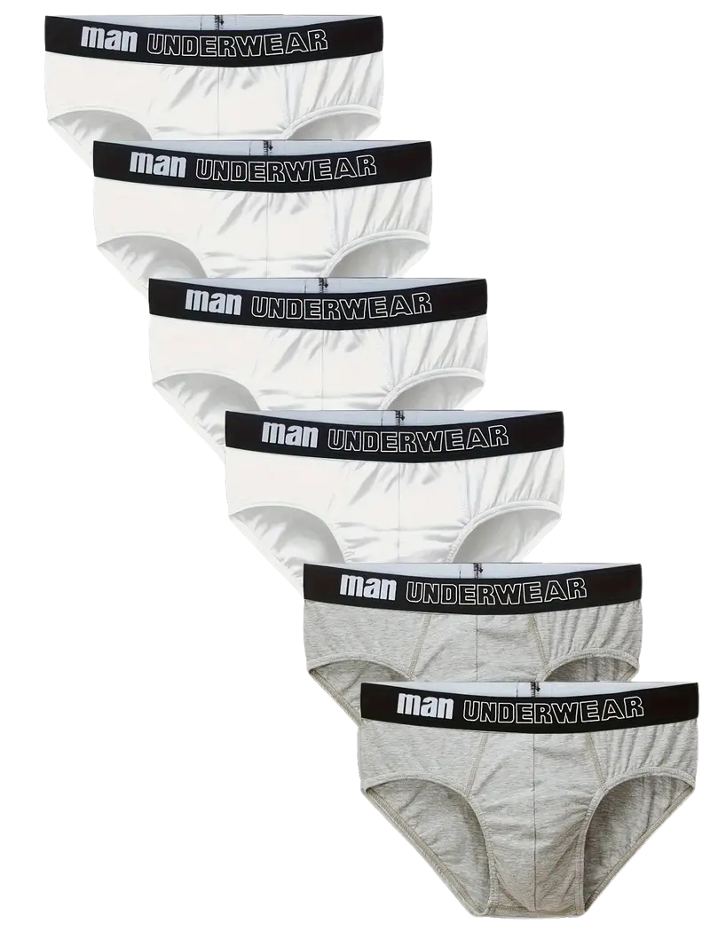 Slip extensible homme — lot de 6, multicolore