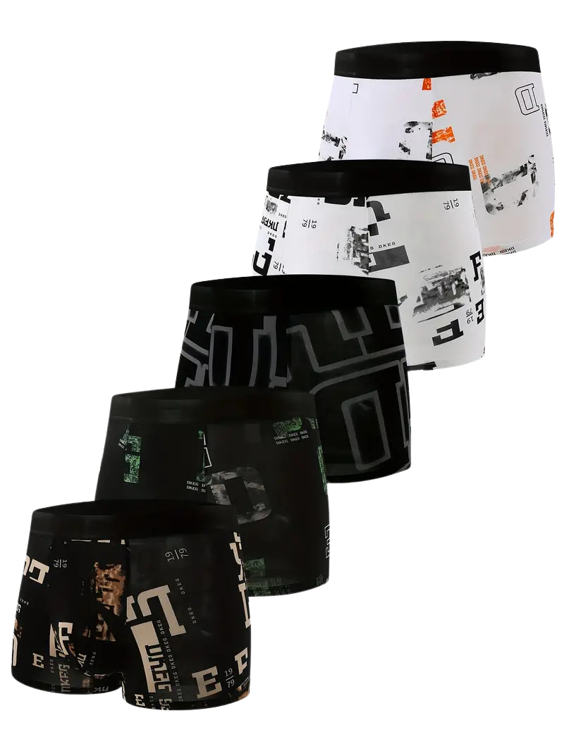 Boxer respirant homme — lot de 5, maille technique