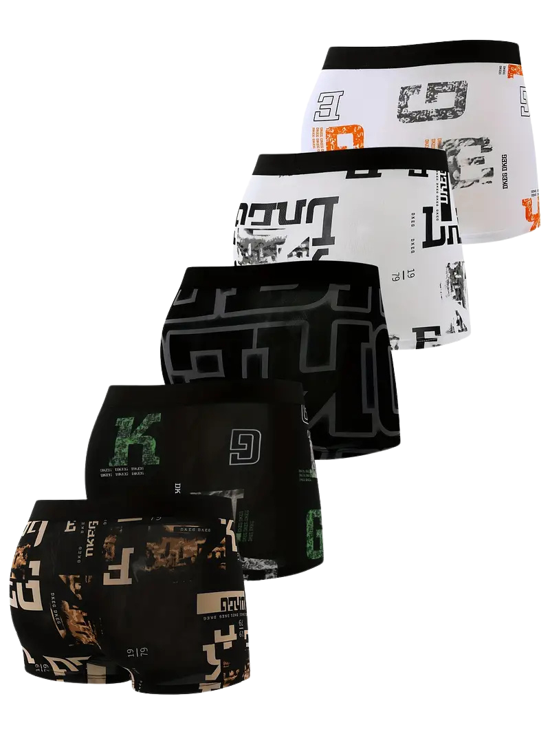 Boxer respirant homme — lot de 5, maille technique