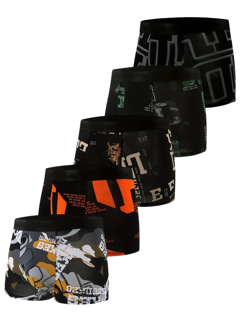 Boxer respirant homme — lot de 5, maille technique