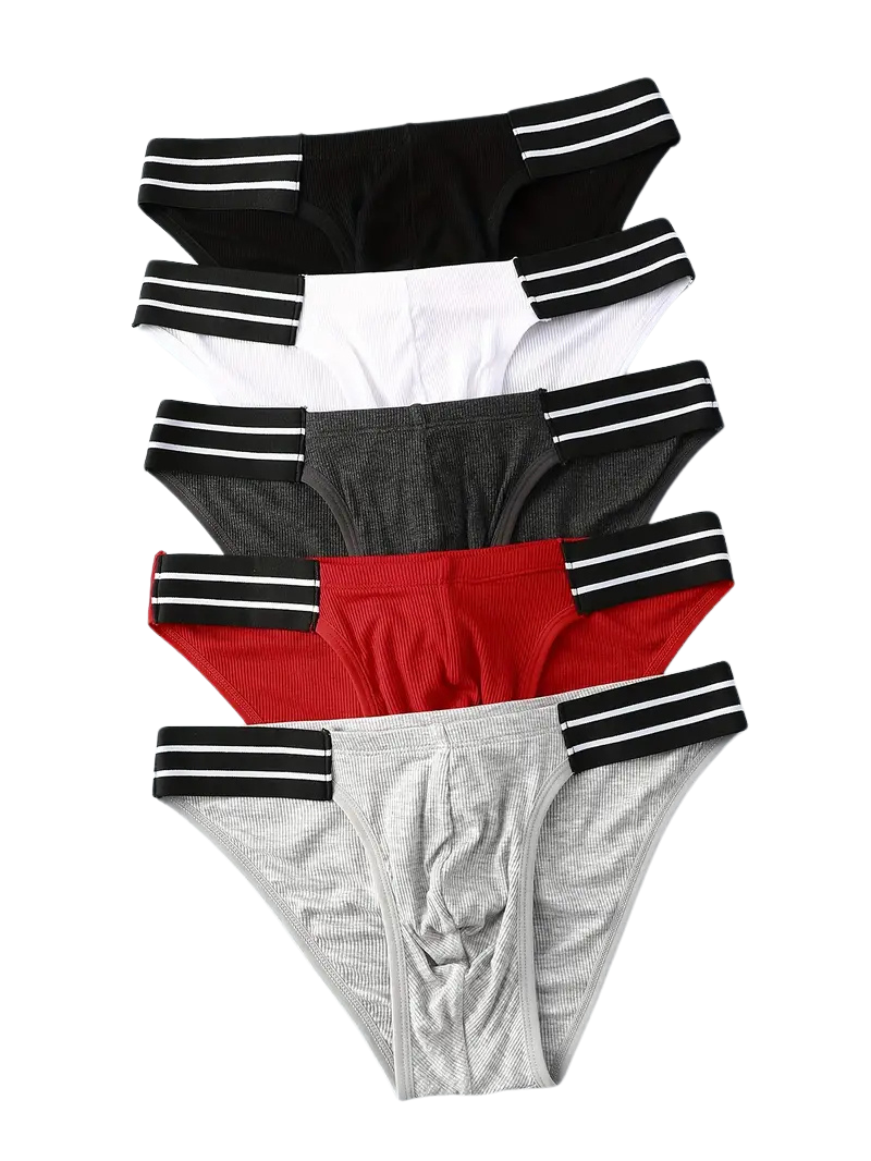 Slip respirant homme — lot de 5, maille technique