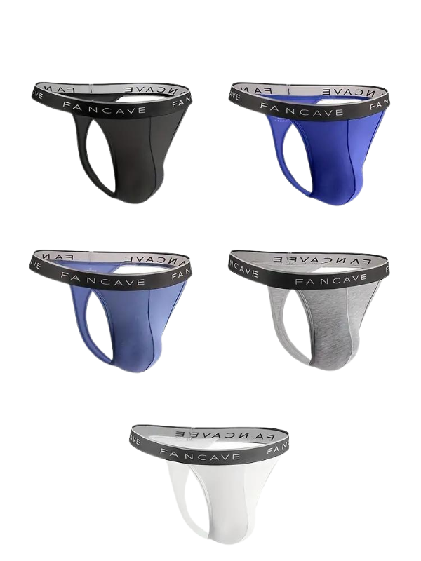 Slip respirant extensible homme — lot de 5, maille technique