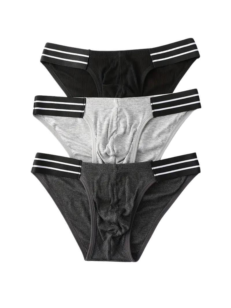 Slip doux respirant homme — lot de 3, maille technique