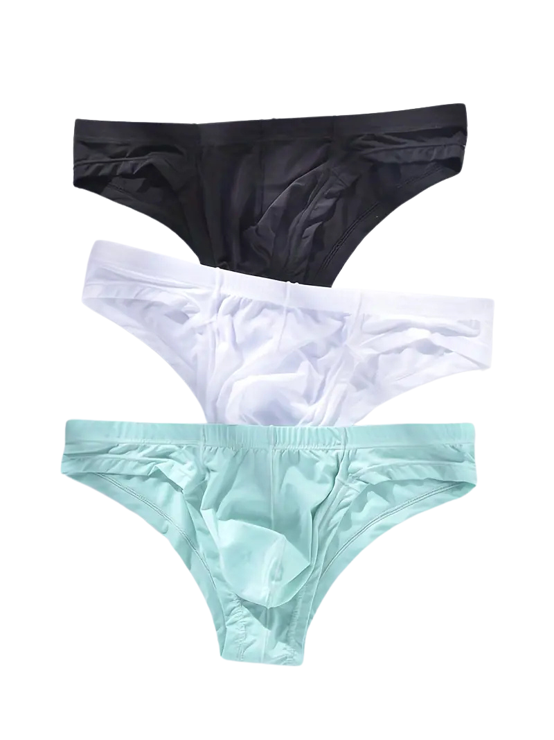 Slip taille basse respirant homme — lot de 3, maille technique