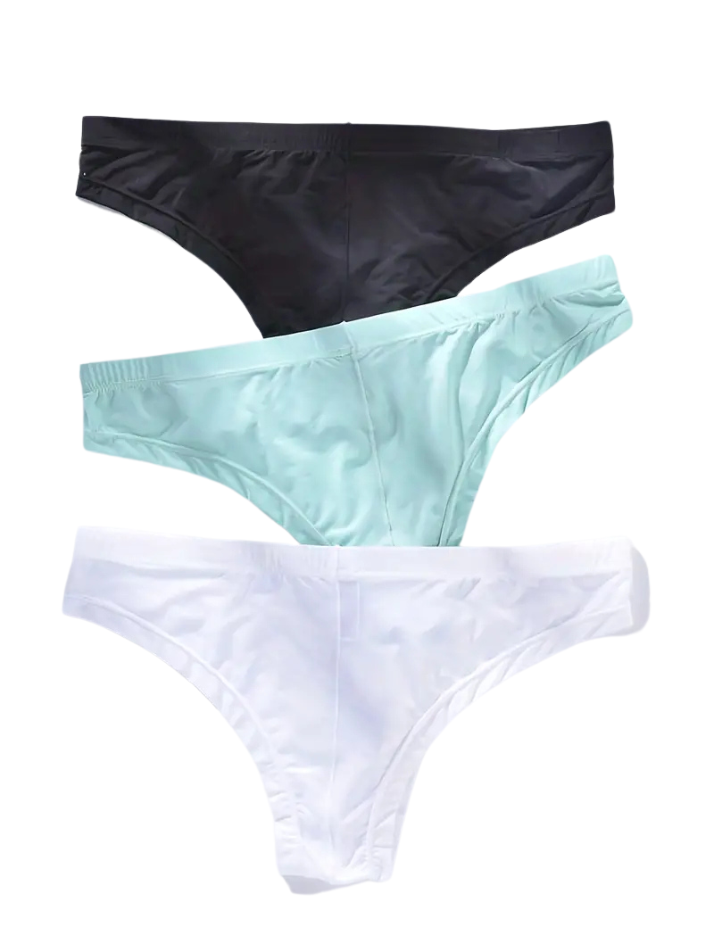 Slip taille basse respirant homme — lot de 3, maille technique