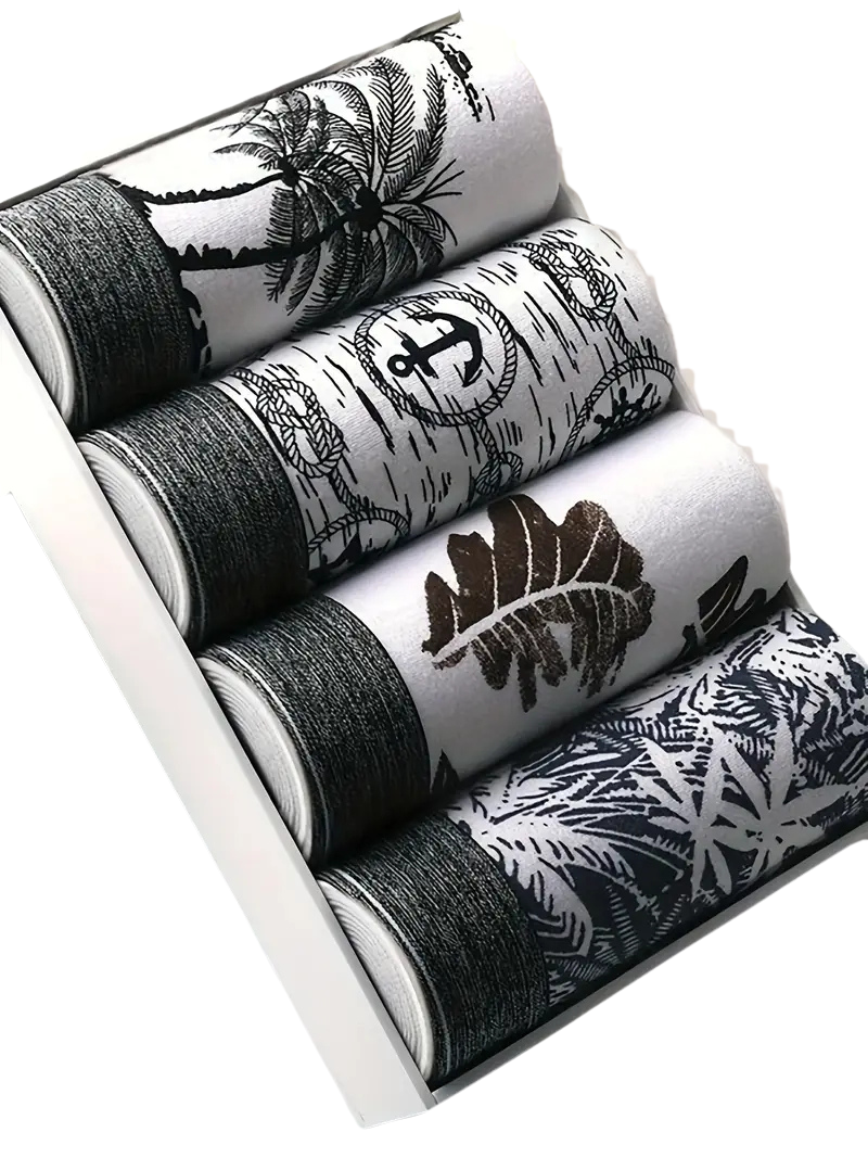 Boxer sexy respirant homme — lot de 4, coupe échancrée