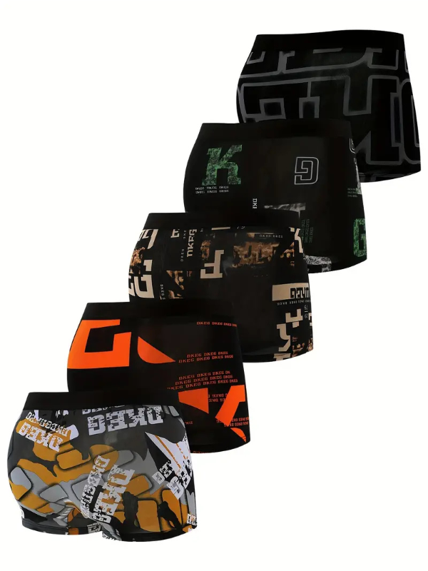 Boxer respirant homme — lot de 5, maille technique