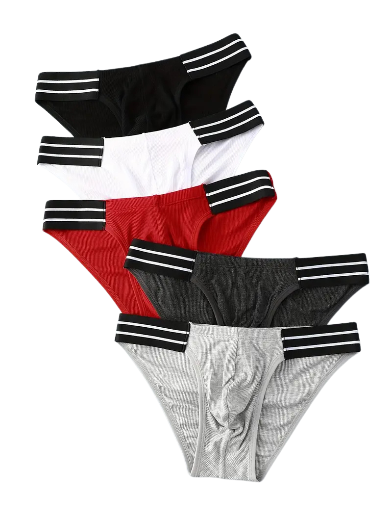 Slip respirant homme — lot de 5, maille technique