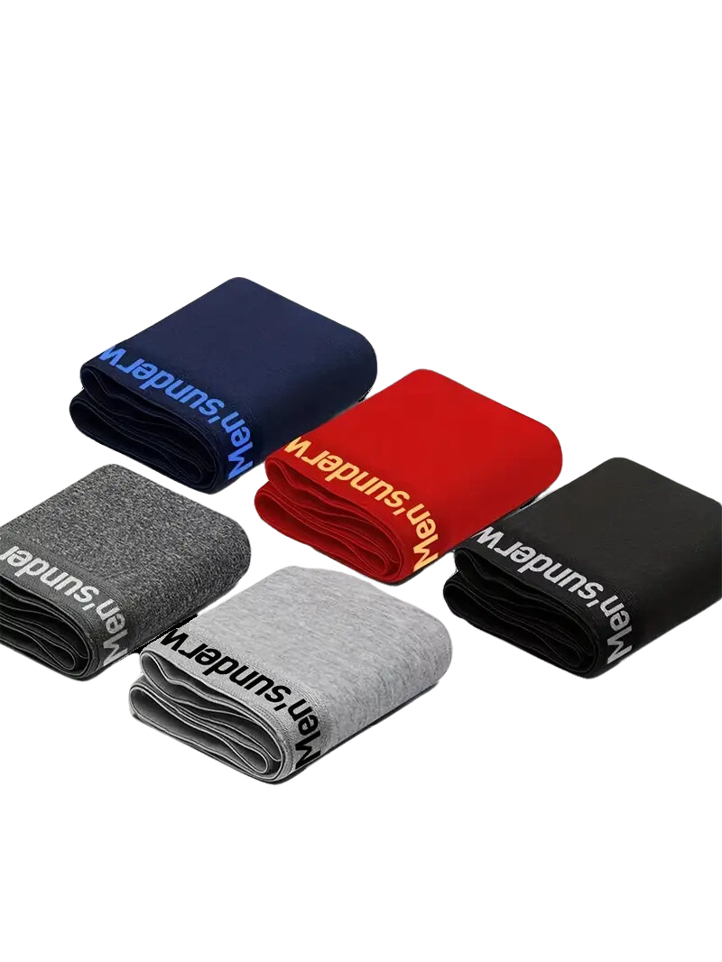 Boxer respirant homme — lot de 4, maille technique, assorti gris et rouge