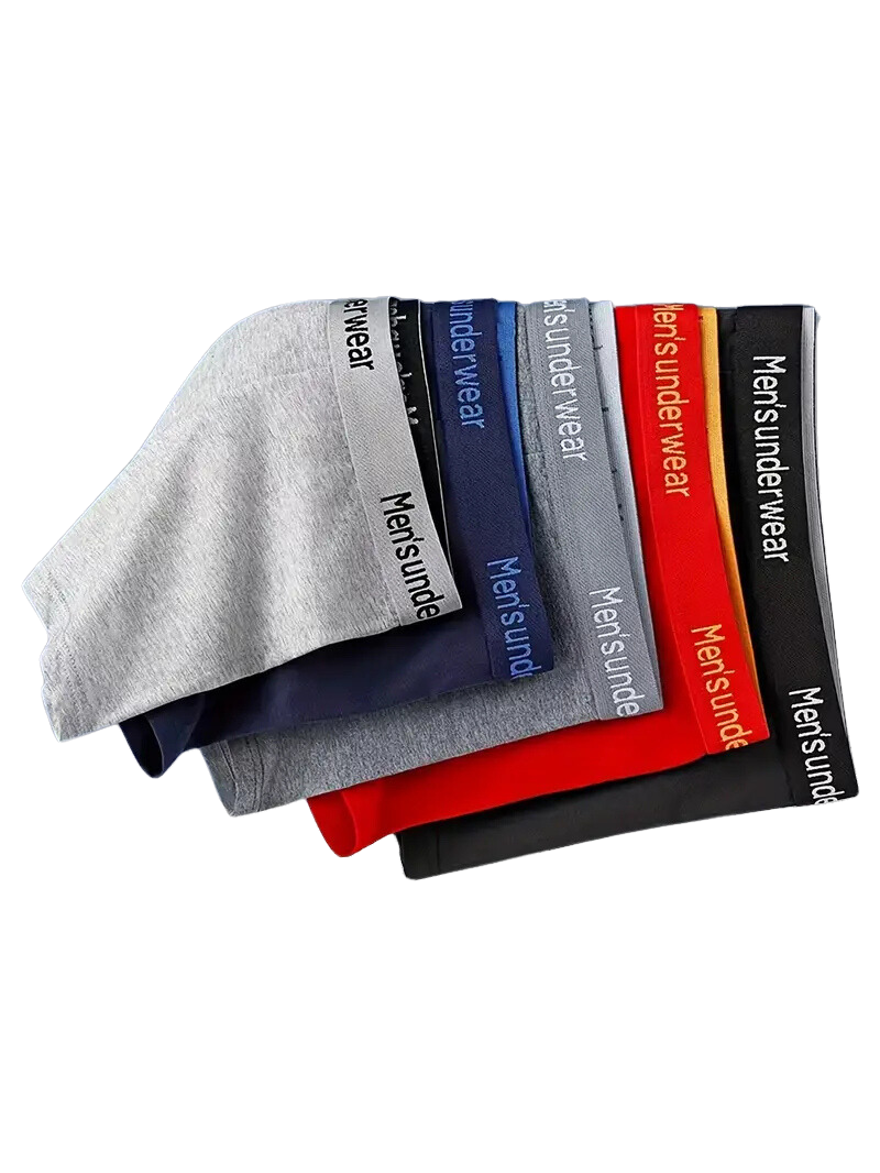 Boxer respirant homme — lot de 4, maille technique, assorti gris et rouge