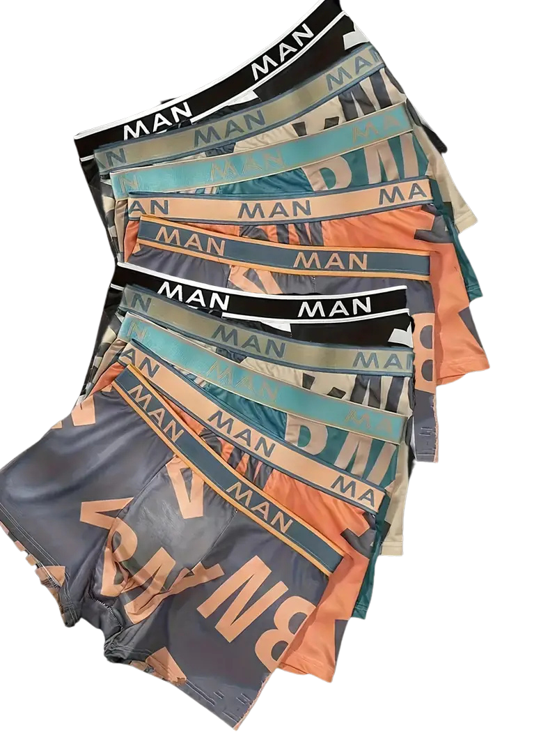 Boxer respirant séchage rapide homme — lot de 10, maille technique