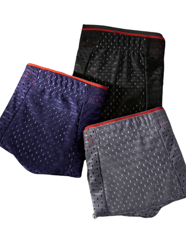 Boxer moulant de sport homme — lot de 3, maille technique