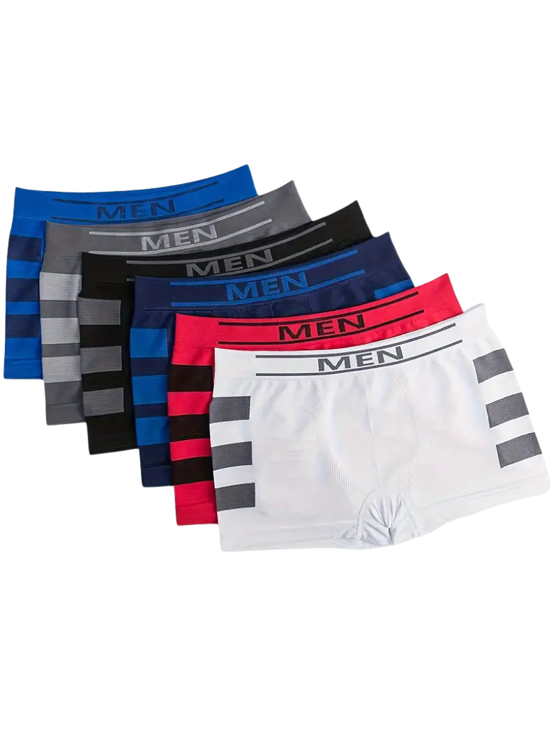 Boxer sans couture homme — lot de 6