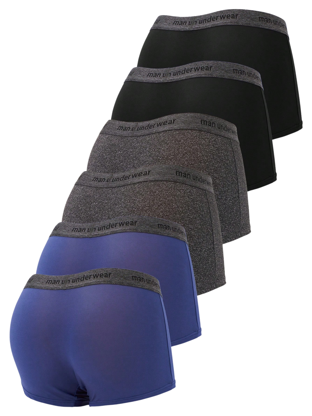Boxer respirant de sport homme — lot de 6, maille technique