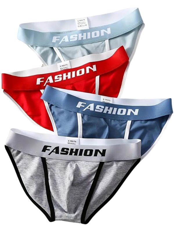 Slip respirant homme — lot de 4, maille technique