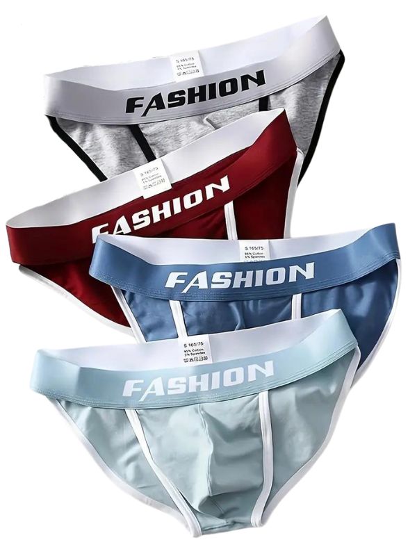 Slip respirant homme — lot de 4, maille technique
