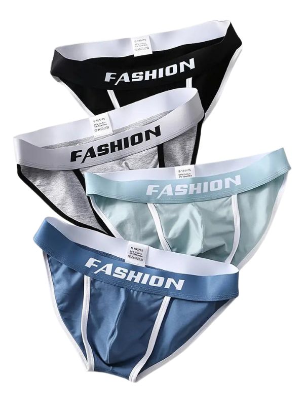 Slip respirant homme — lot de 4, maille technique
