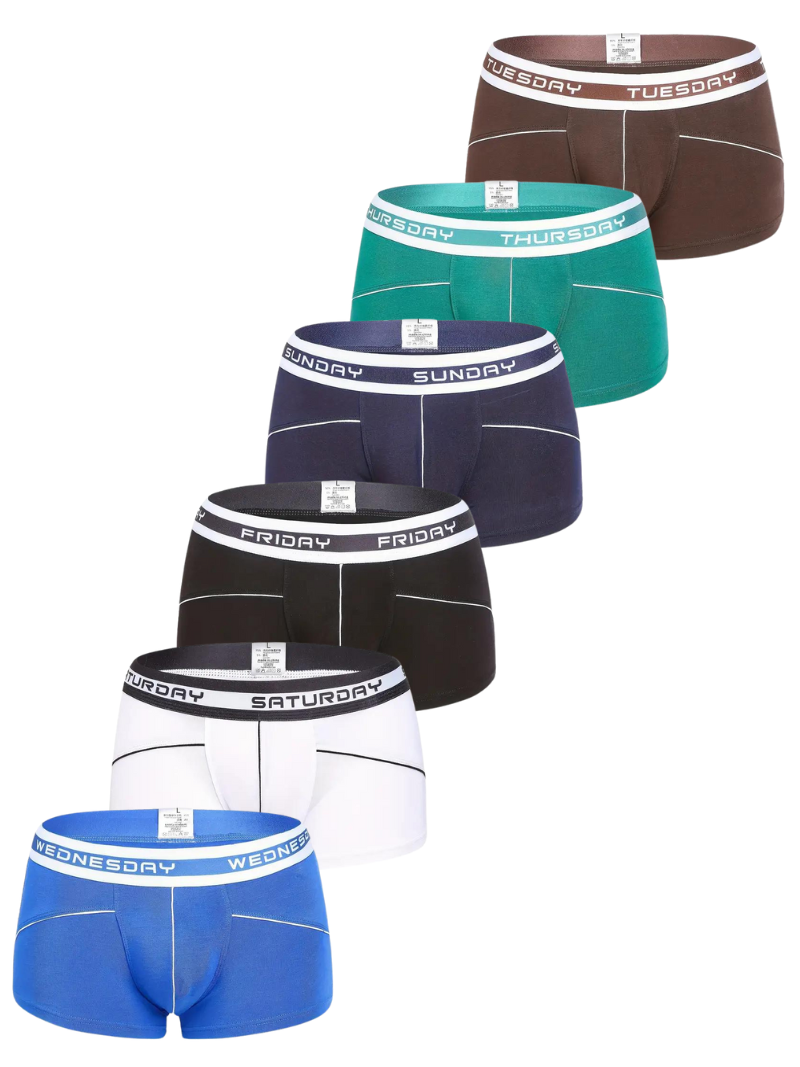 Boxer respirant homme — lot de 6, maille technique