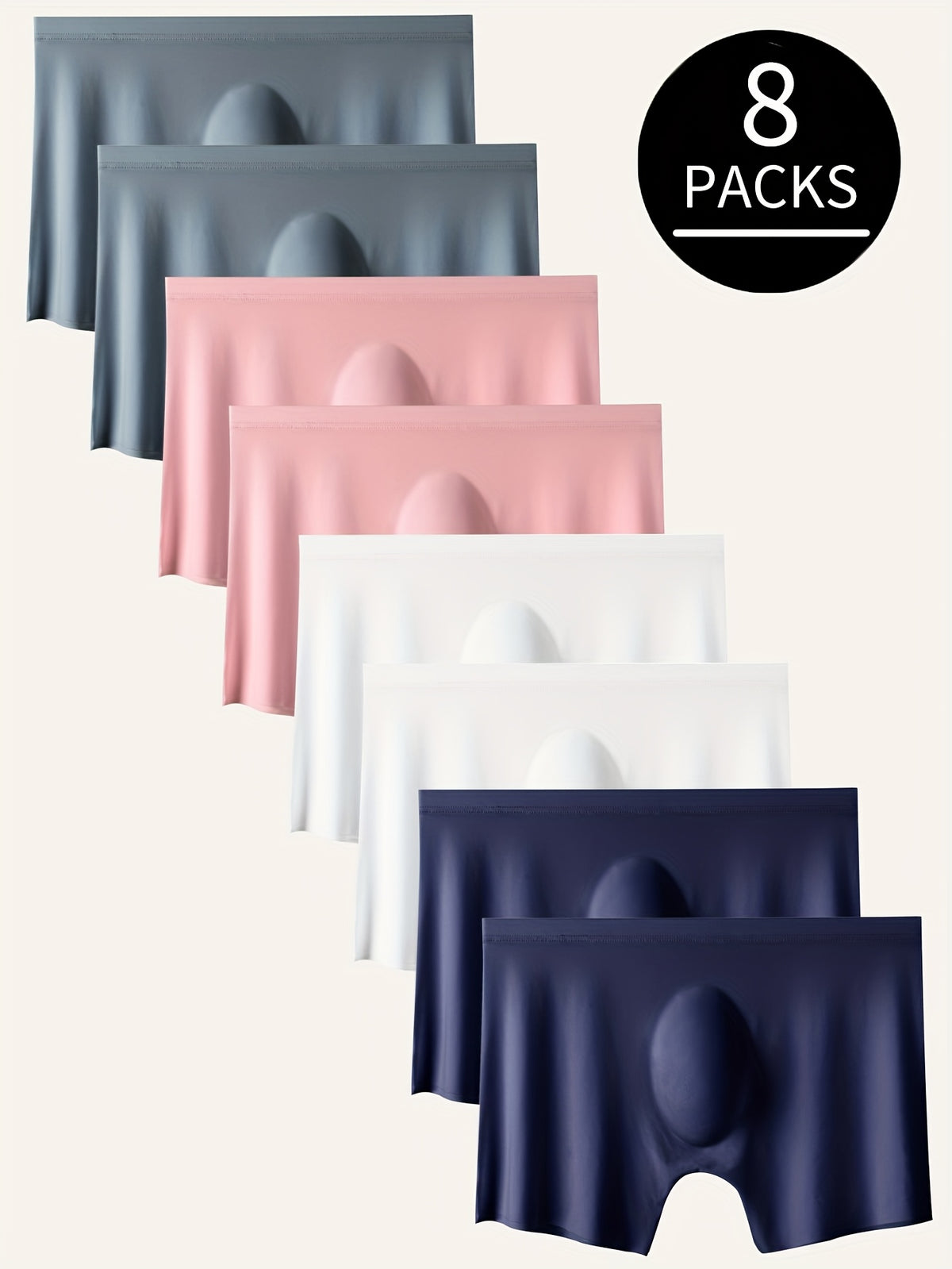 Boxer respirant microfibre homme — lot de 8