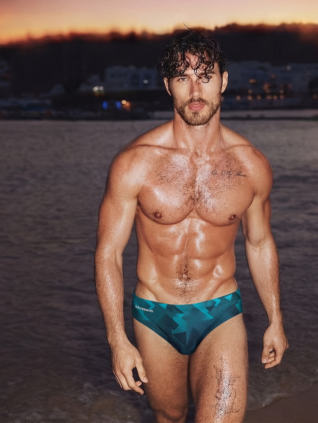 Slip microfibre homme, noir