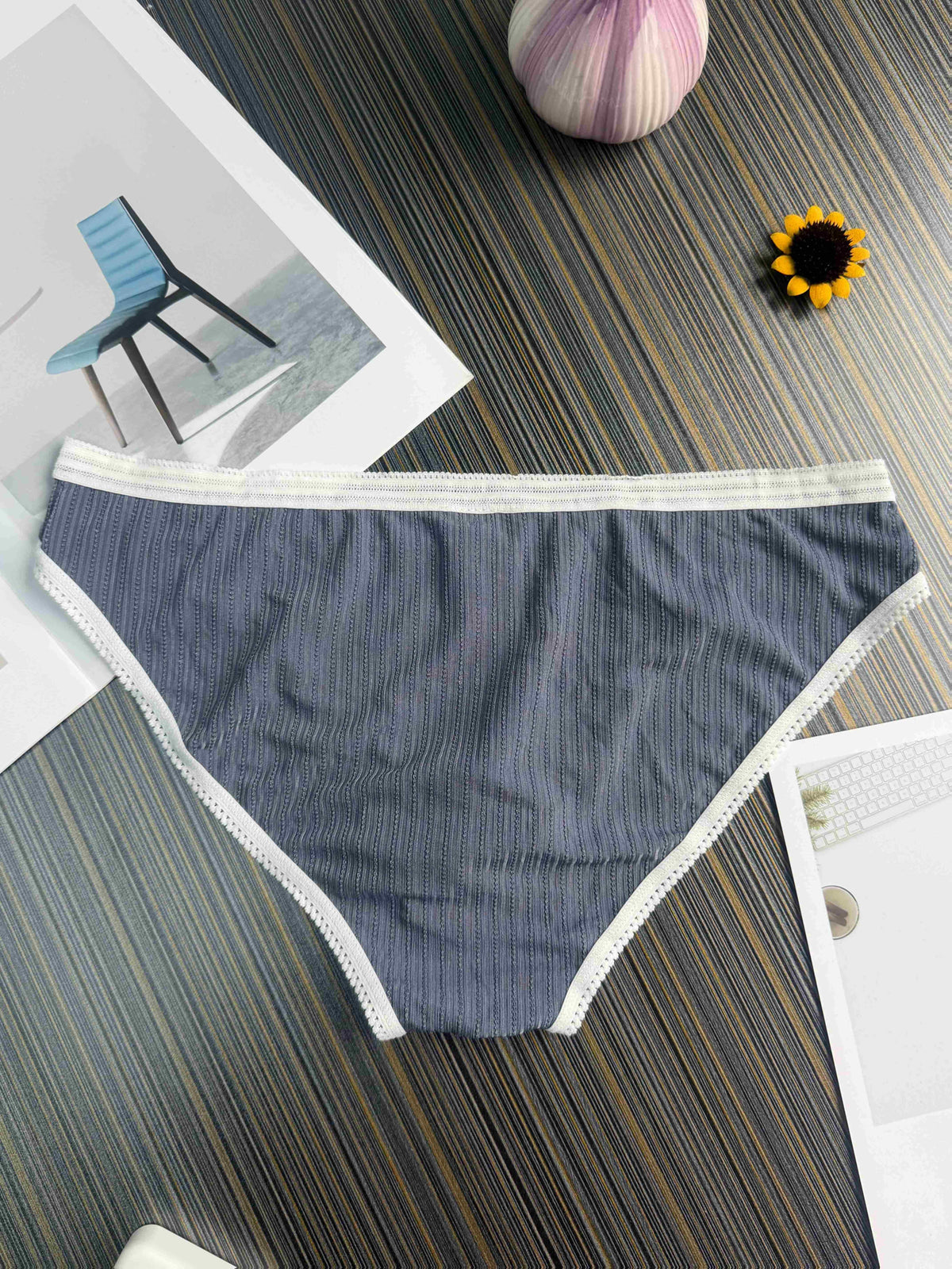 Slip microfibre homme — lot de 3, gris foncé + bleu + vert armée