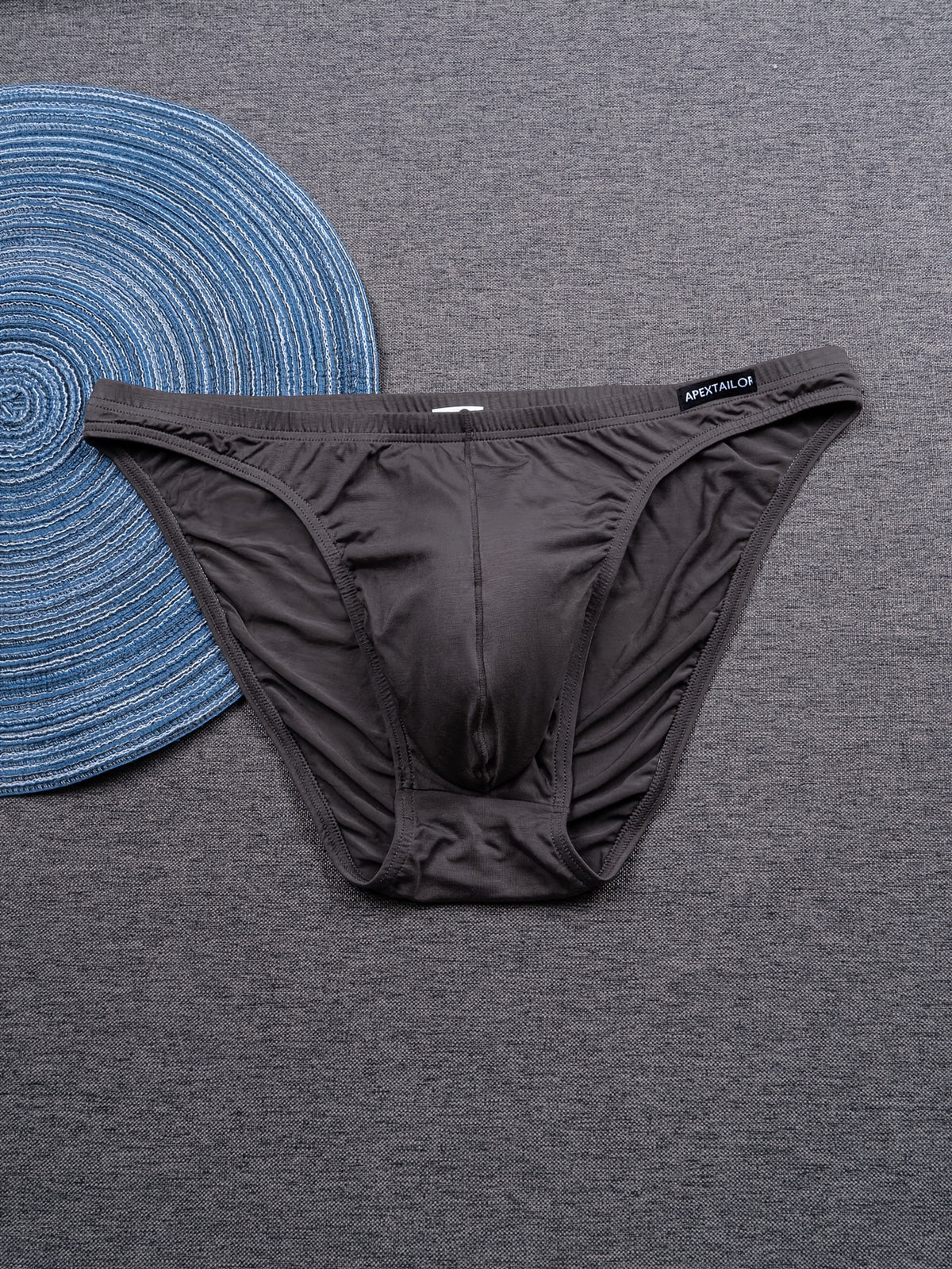 Slip moulant respirant bambou homme — lot de 6, uni