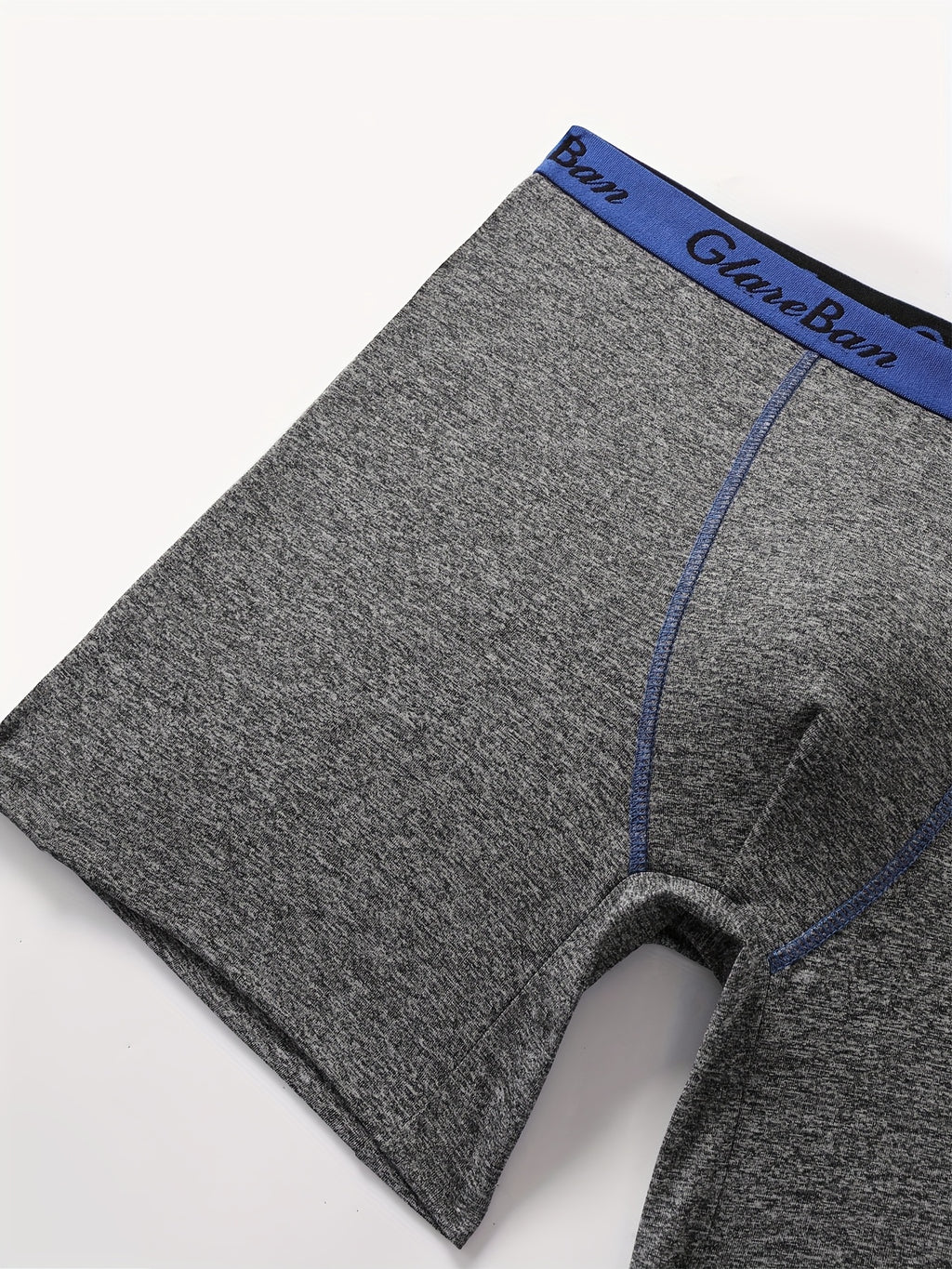 Boxer long microfibre homme — lot de 5, uni, assortiment E