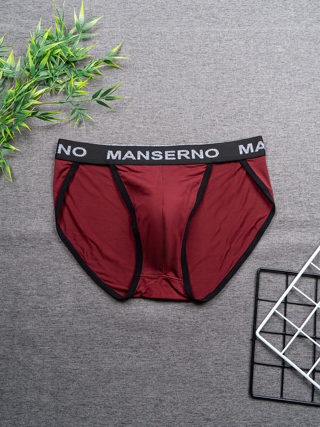 Slip respirant bambou homme — lot de 5, uni, du S au XXL (modèle 2)