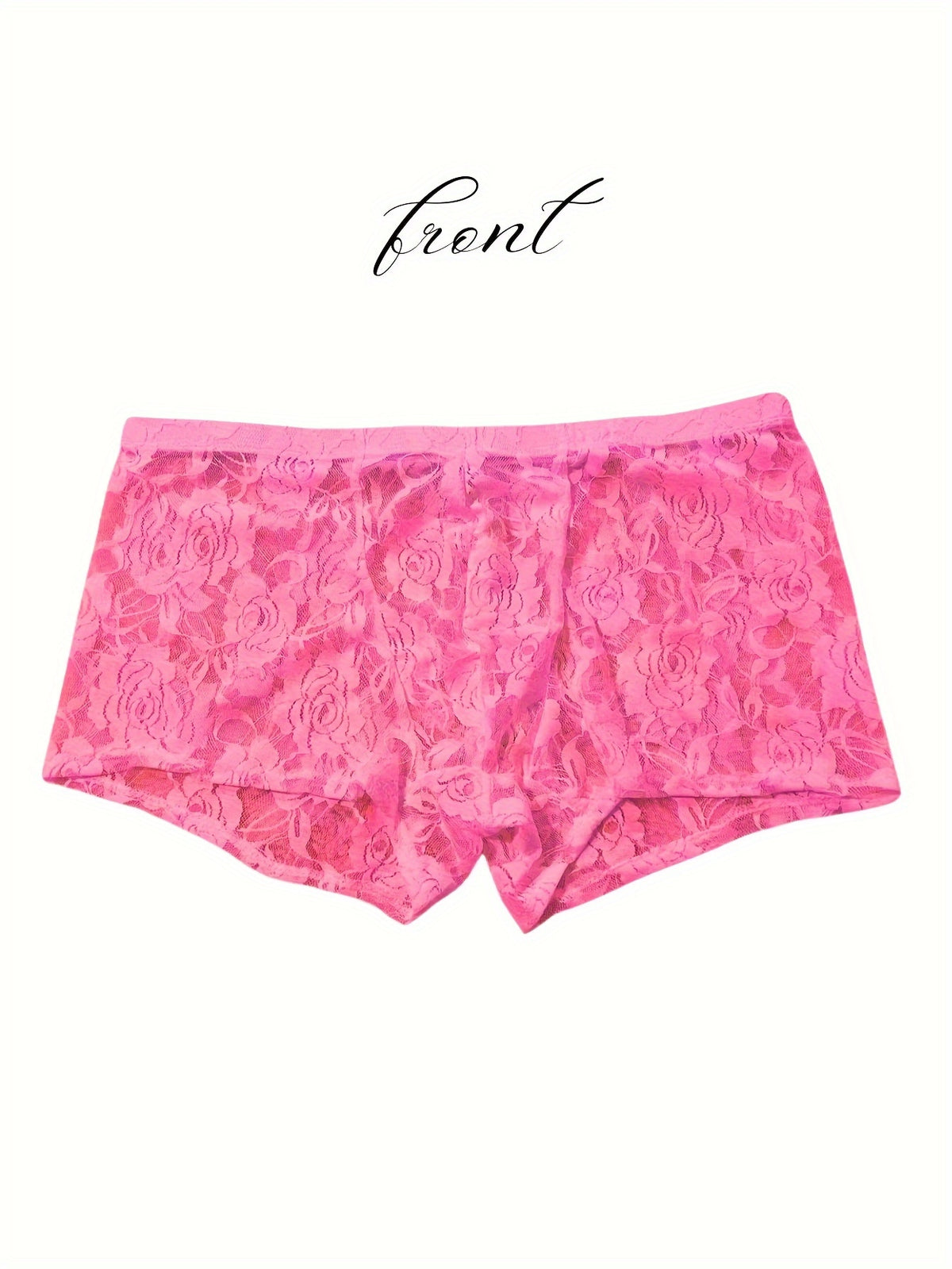Slip grande taille extensible homme, fleuri