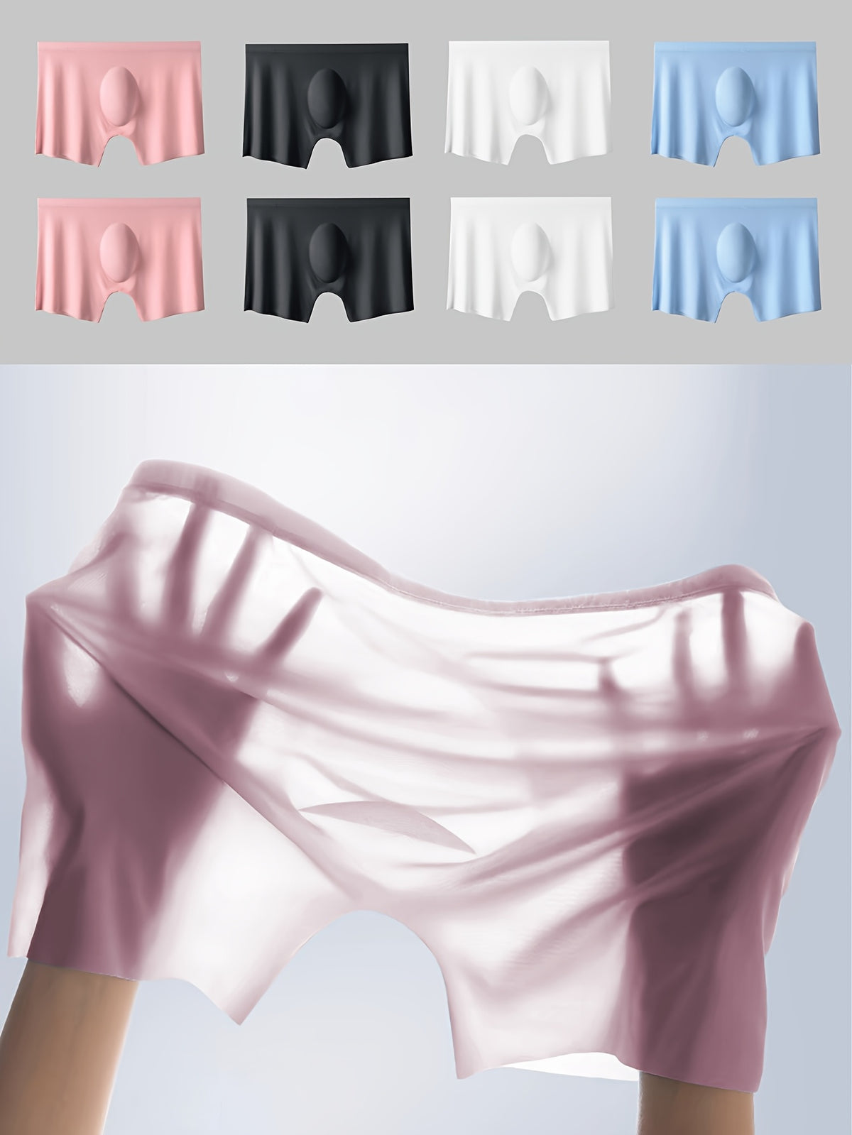 Boxer respirant microfibre homme — lot de 8